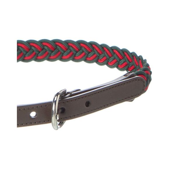 Gucci BoysWoven & Leather Belt, Red